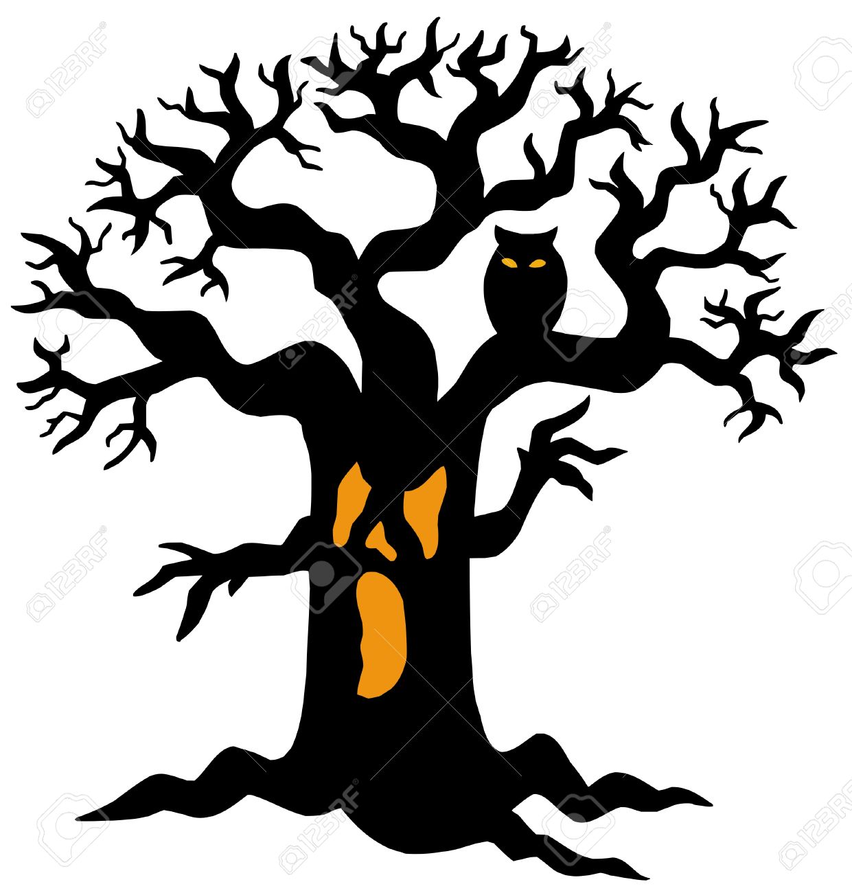 1241x1300 Forest Clipart Halloween