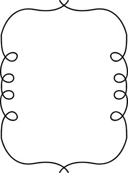 260x350 Black And White Frames Clip Art Pack By Lovin Lit Tpt