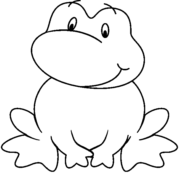 604x583 Black And White Image Of A Frog Clip Art Clipart Best
