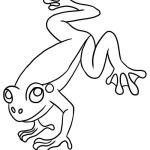 150x150 Free Frog Clipart Black And White Image