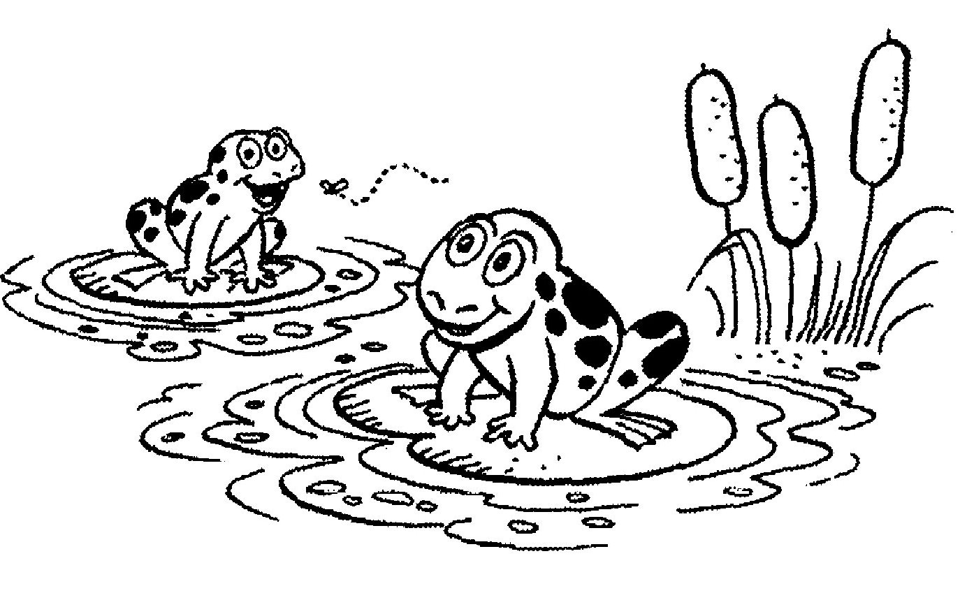 1374x869 Frog Black And White Cute Frog Clip Art Black And White Free