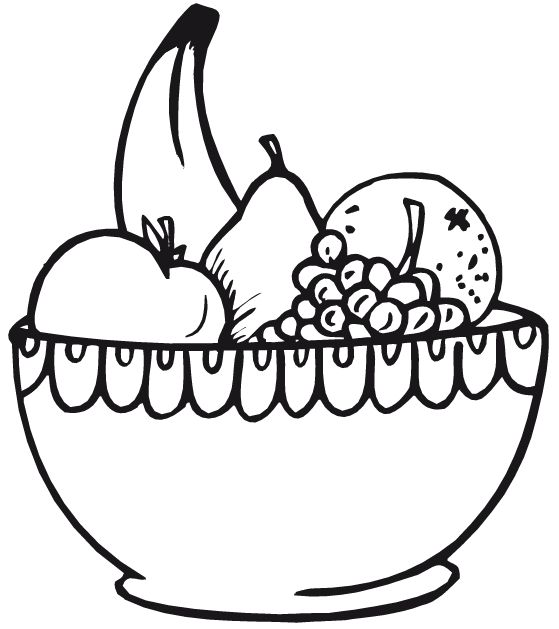 Black And White Fruit Clipart | Free download on ClipArtMag