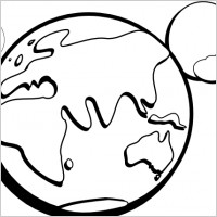 200x200 Globe Map Clipart Black And White Clipart Panda