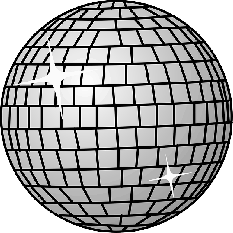 800x800 Black, Disco, Dance, Icon, Outline, Globe, Symbol