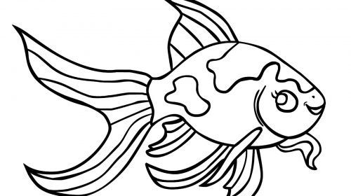 500x280 Printable Fish Coloring Pages Best Of Goldfish Coloring Pages