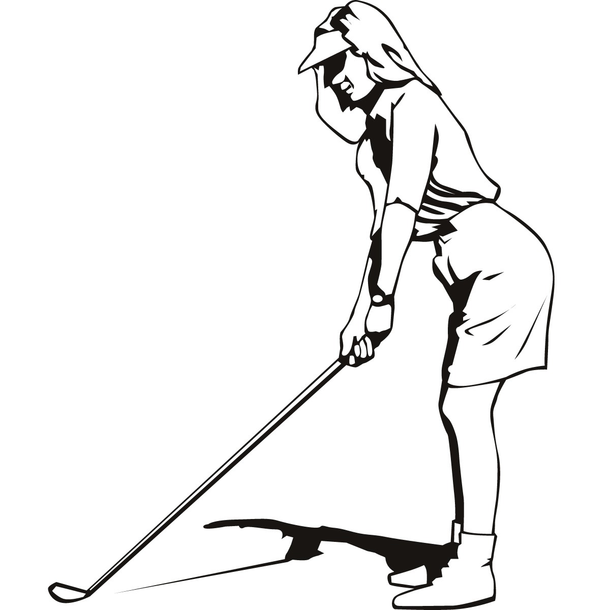 1200x1200 Girls Golf Clipart Clipartfest