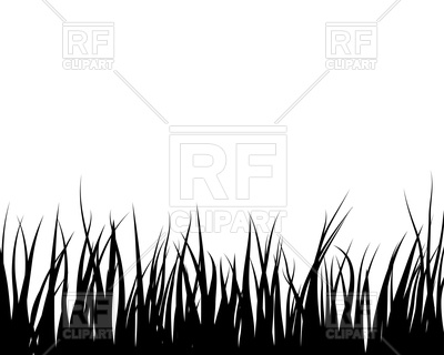 400x320 Black Grass Silhouette Royalty Free Vector Clip Art Image