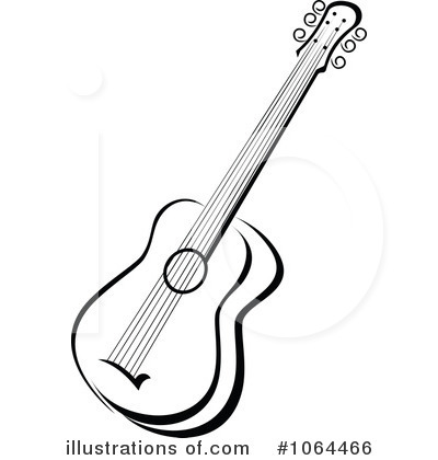 400x420 Guitar Black And White Clipart