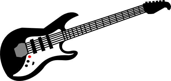 600x284 Electric Guitar Clip Art Free Vector 4vector