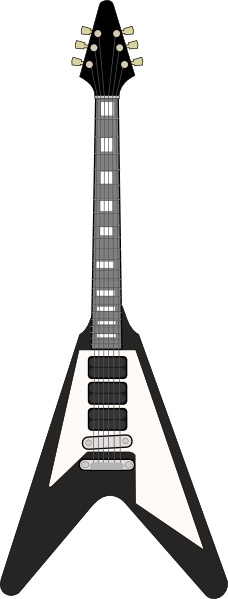 228x599 Flying V Guitar Clip Art Free Vector In Open Office Drawing Svg
