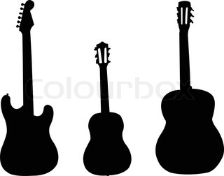 320x252 Vector Background With Guitar Clip Art Stock Vector Colourbox