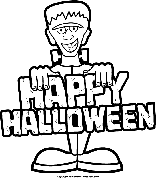 546x620 Free Halloween Clipart Black And White 2017