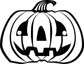 293x225 Free Black And White Halloween Clipart