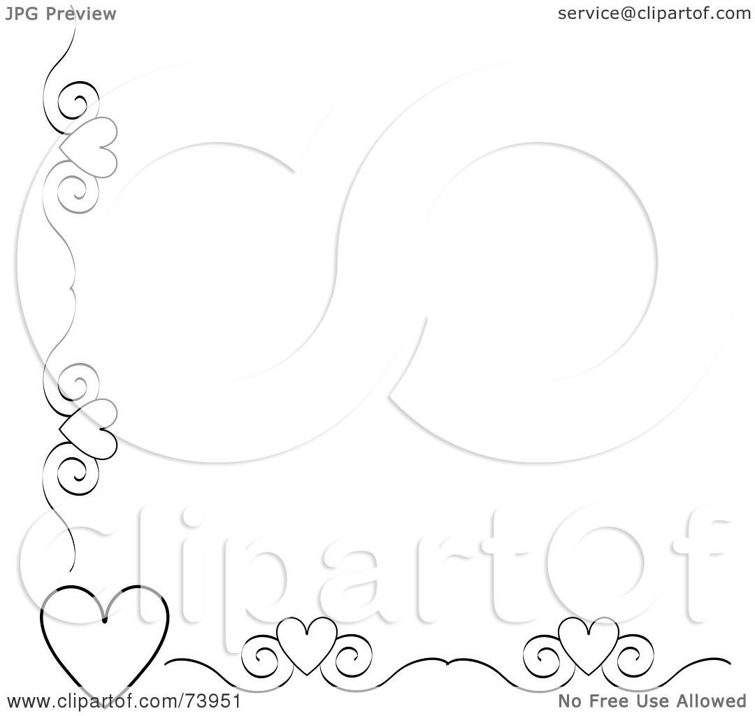 1080x1024 Royalty Free (Rf) Clipart Illustration Of A Black And White Heart