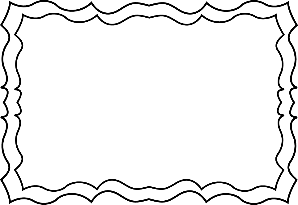 964x662 Black And White Heart Borders Clipart