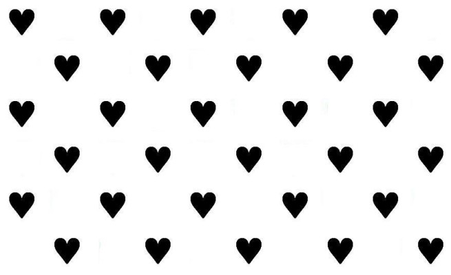 655x400 Black And White Heart Wallpaper