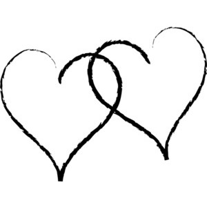 300x300 Clipart Of Two Hearts