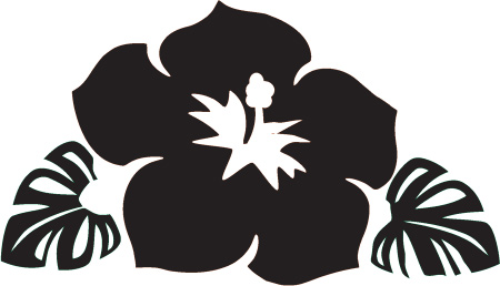 450x258 White Flower Clipart Hawaiian