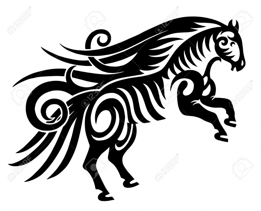1024x829 Black And White Drawings Of Horses Cartoon Black And White Horse