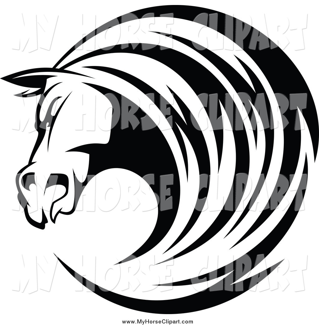 1024x1044 Royalty Free Black And White Stock Horse Designs