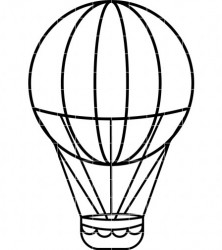 222x250 Balloon Clipart Outline