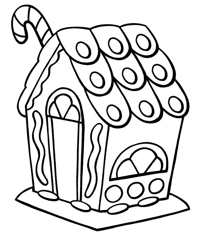 682x800 House Black And White Gingerbread House Clipart Black And White