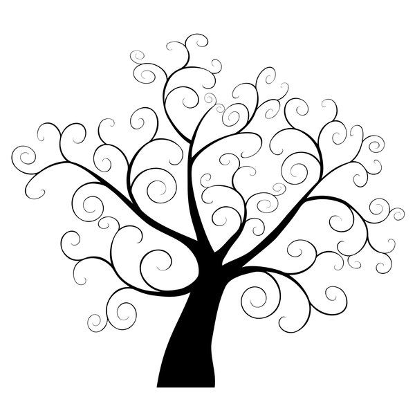 Black And White Images Of Trees | Free download on ClipArtMag