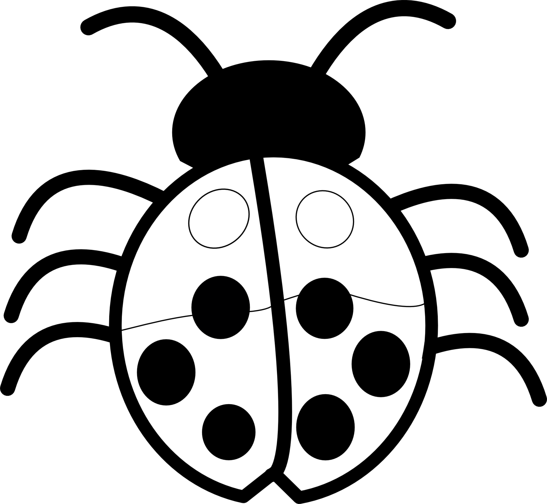 1880x1731 Bug Eye Smile Black And White Clipart