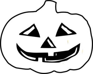298x237 Jack O Lantern Bampw Clip Art