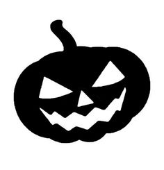 236x245 Pumpkin Face Halloween Decoration Jack O Lantern Silhouette Set