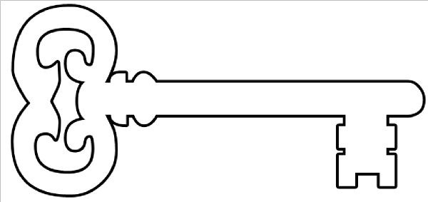 600x283 Key Black And White Key Clipart Black And White