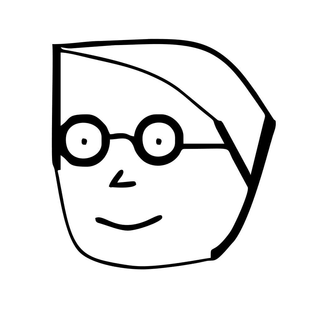 999x1001 Original Boy Character White Key Chain (Black Graphic)