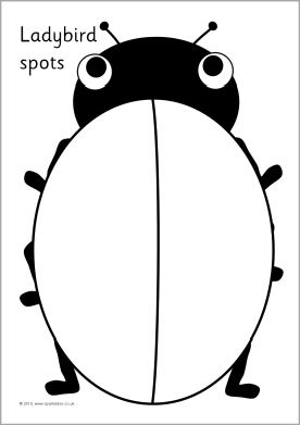Black And White Ladybug Clipart
