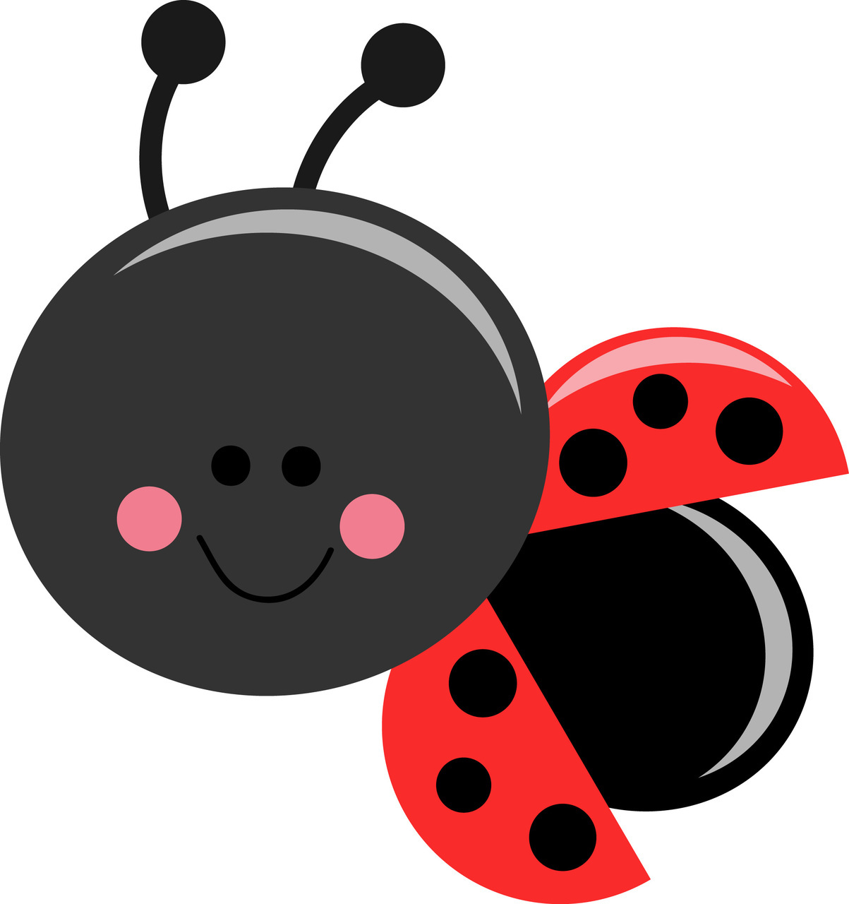 1203x1280 Cute Clipart Ladybird