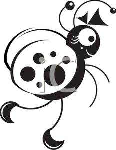 233x300 Image Black And White Ladybug