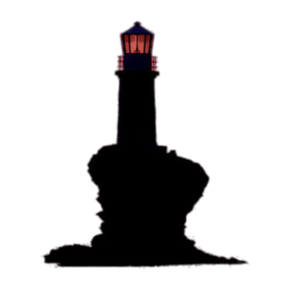 400x400 Black White Lighthouse Clipart Transparent Png