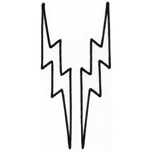500x500 Lightning Bolt Black And White Clipart