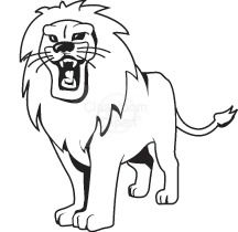 216x210 White Lion Clipart Lion's Den