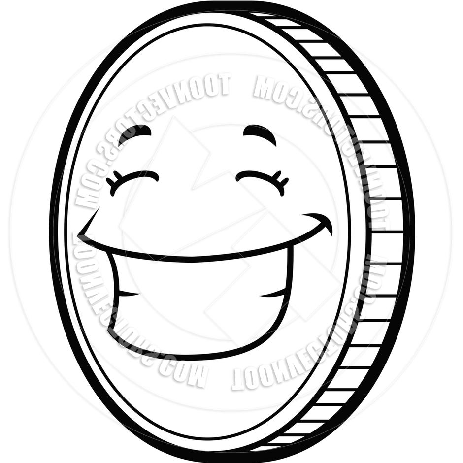 940x940 Best Hd Coin Money Clipart Black And White Toonvectors Image