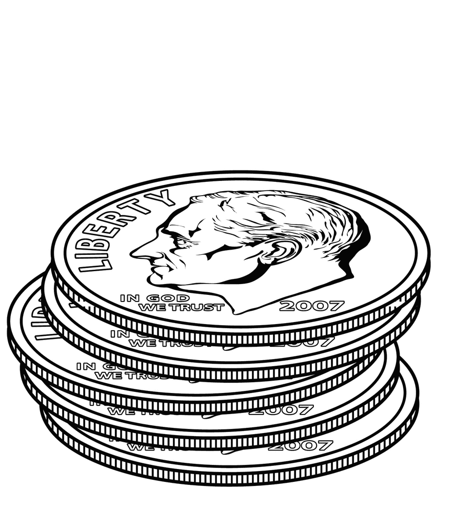 922x1024 Best Money Clipart Black And White