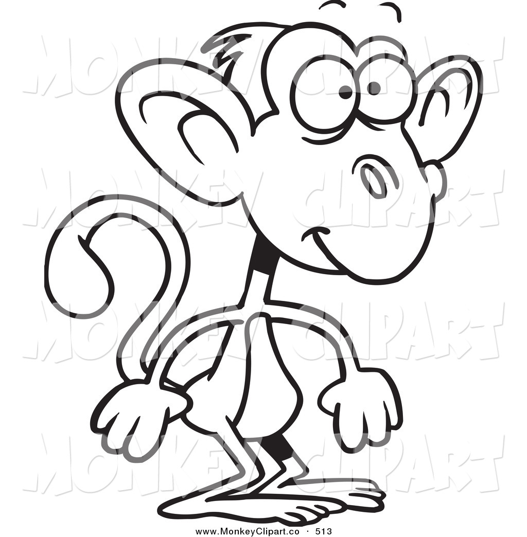 1024x1044 Swinging Monkey Clipart Black And White Clipart Panda
