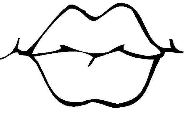 597x388 Lips Black And White Mouth Clipart Black And White Free Images