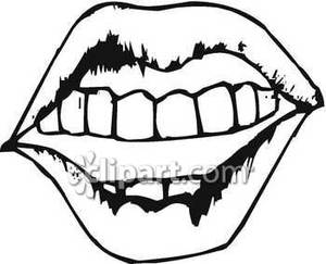 300x243 Mouth Clipart Black And White Clipart Panda