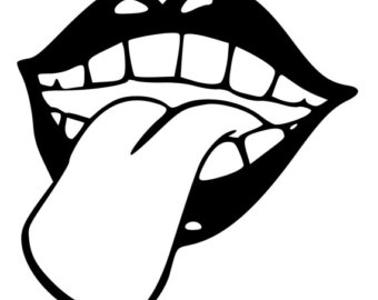 340x270 Mouth Opening Clipart Black And White