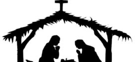 272x125 Nativity Black And White 8 Free Clip Art Nativity Scene Silhouette
