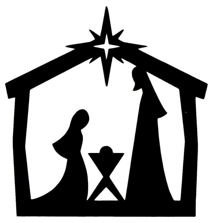 736x771 Nativity Silhouettes