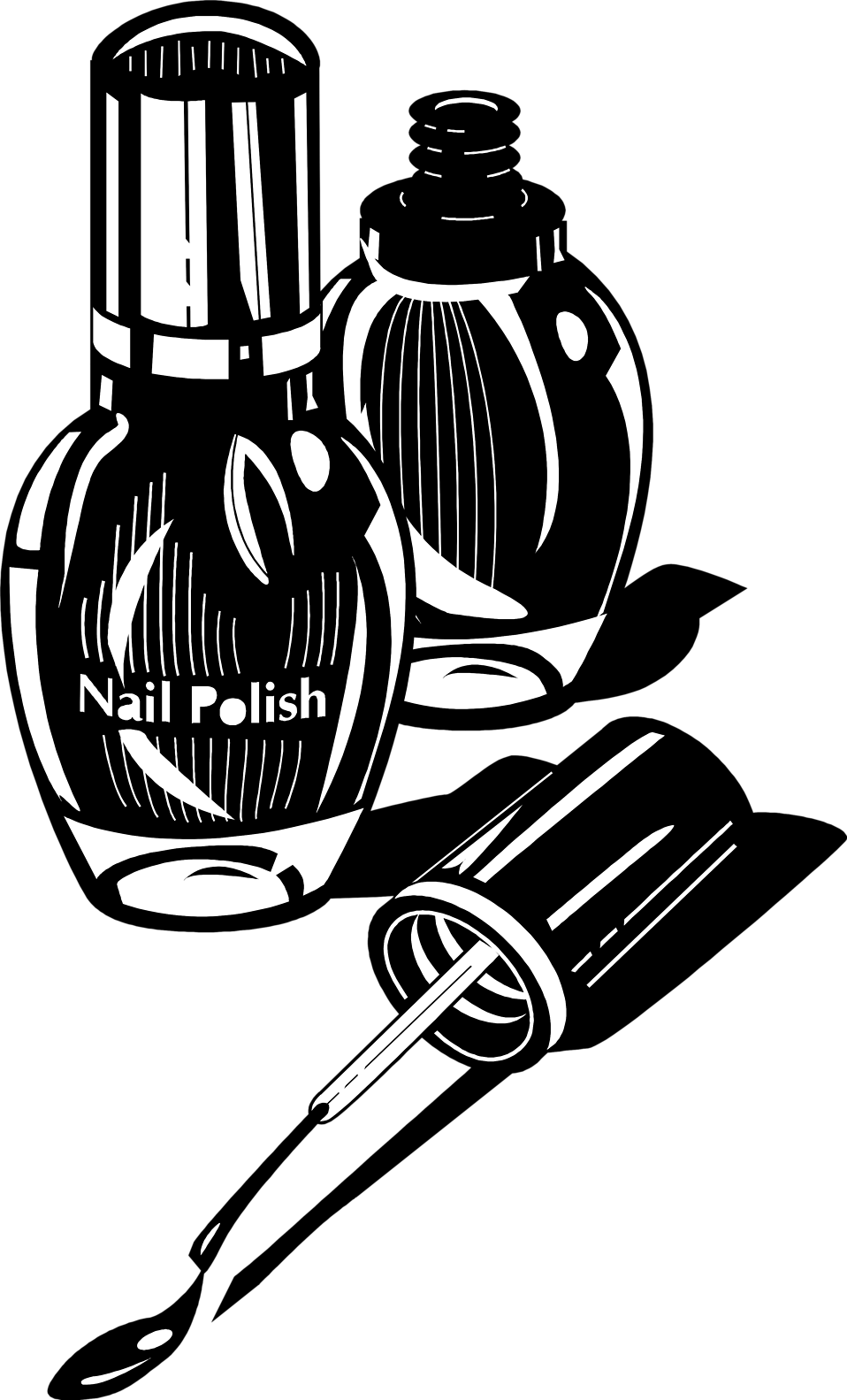 958x1583 Clip Art Black And White Nail Clipart