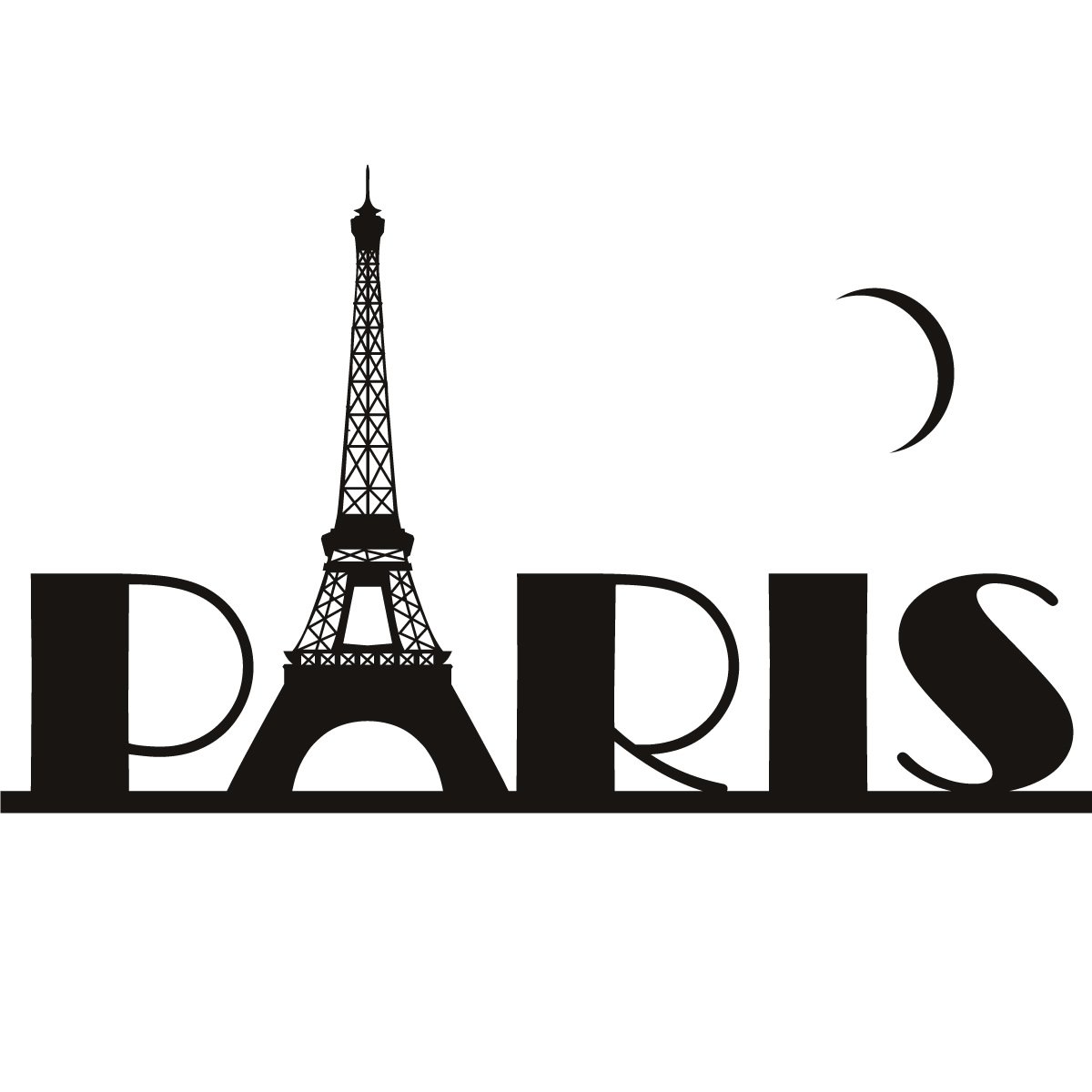 1200x1200 Eiffel Tower Clip Art Black And White Clipart