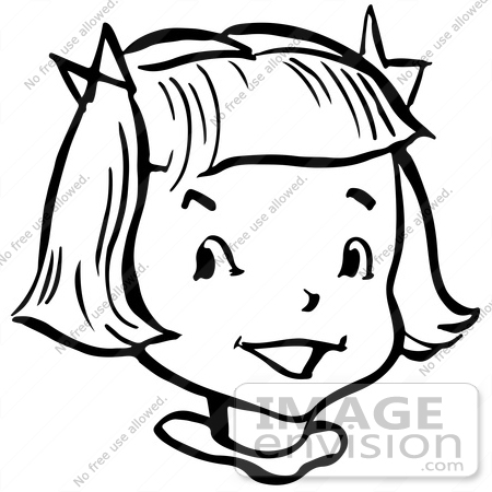 450x450 Girl Images Black And White Clipart