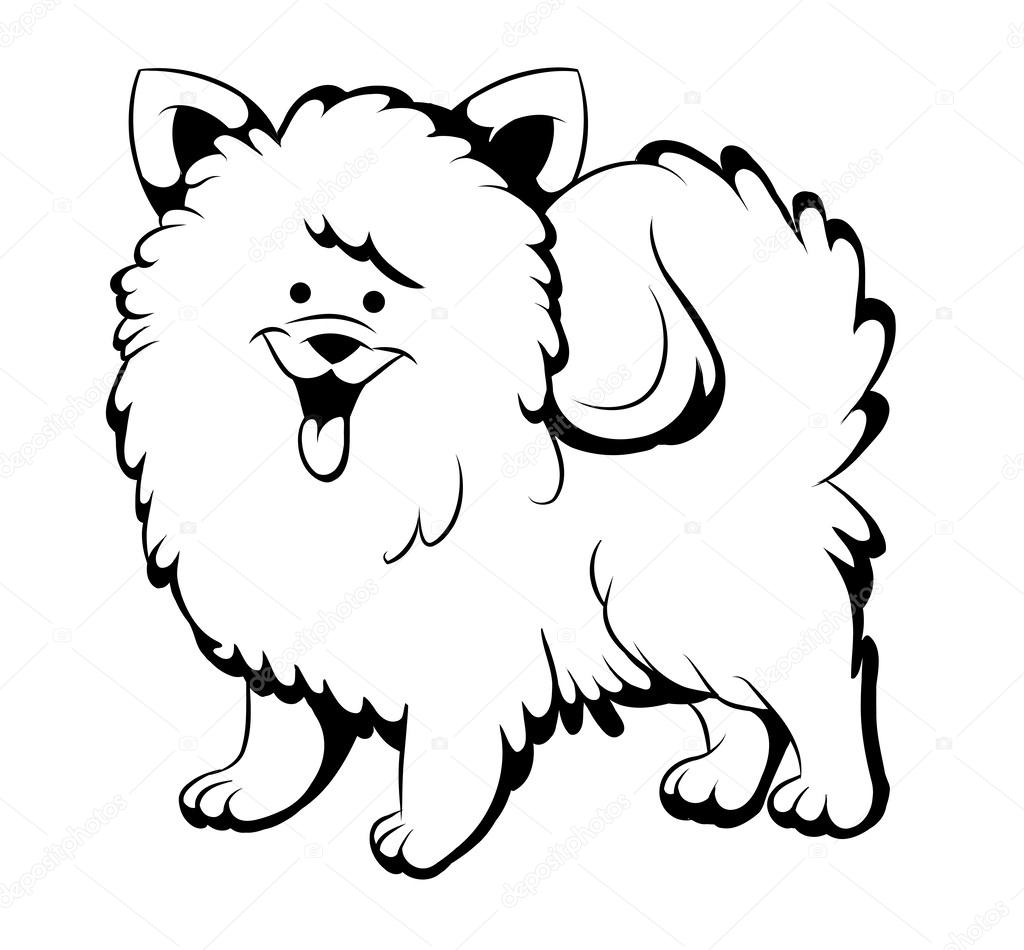 1024x950 Black And White Fun Dog Stock Vector Veronichka
